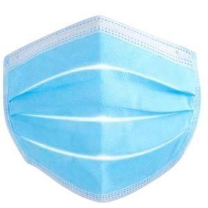 Ear Hook Type Disposable 3-Ply Soft Blue Medical Face Mask for Civil
