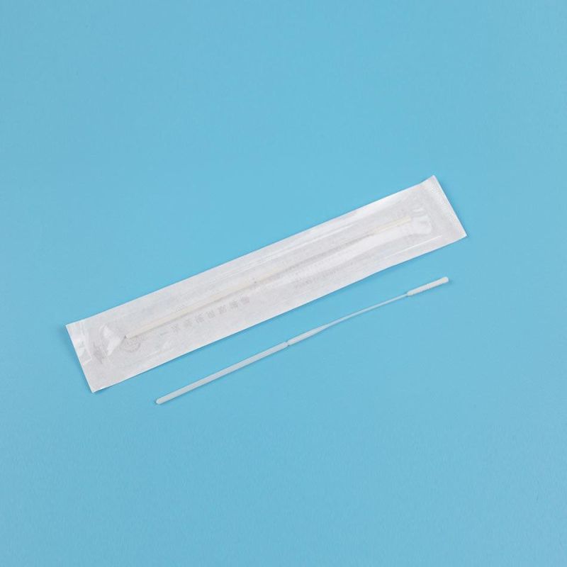 Np Flexible Flocked Nylon Disposable Sampler Collection Nasal Throat Swab