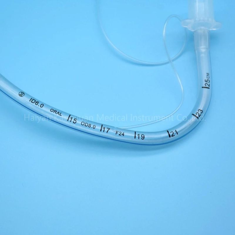 Cuffed or Uncuffed Oral Preformed (RAE) Endotracheal Tube PVC for Single Use