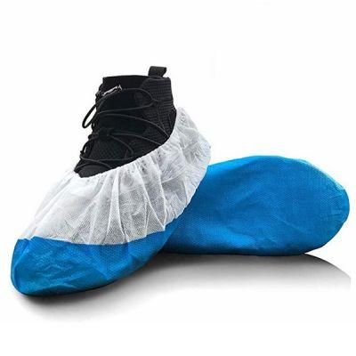 Non Slip Disposable Non Skid Shoe Covers PP+PE Coated Laminated Shoe Cover