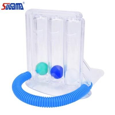 Cheap Hot Sale Medical Portable Three Balls Spirometer for Breathing Trainer