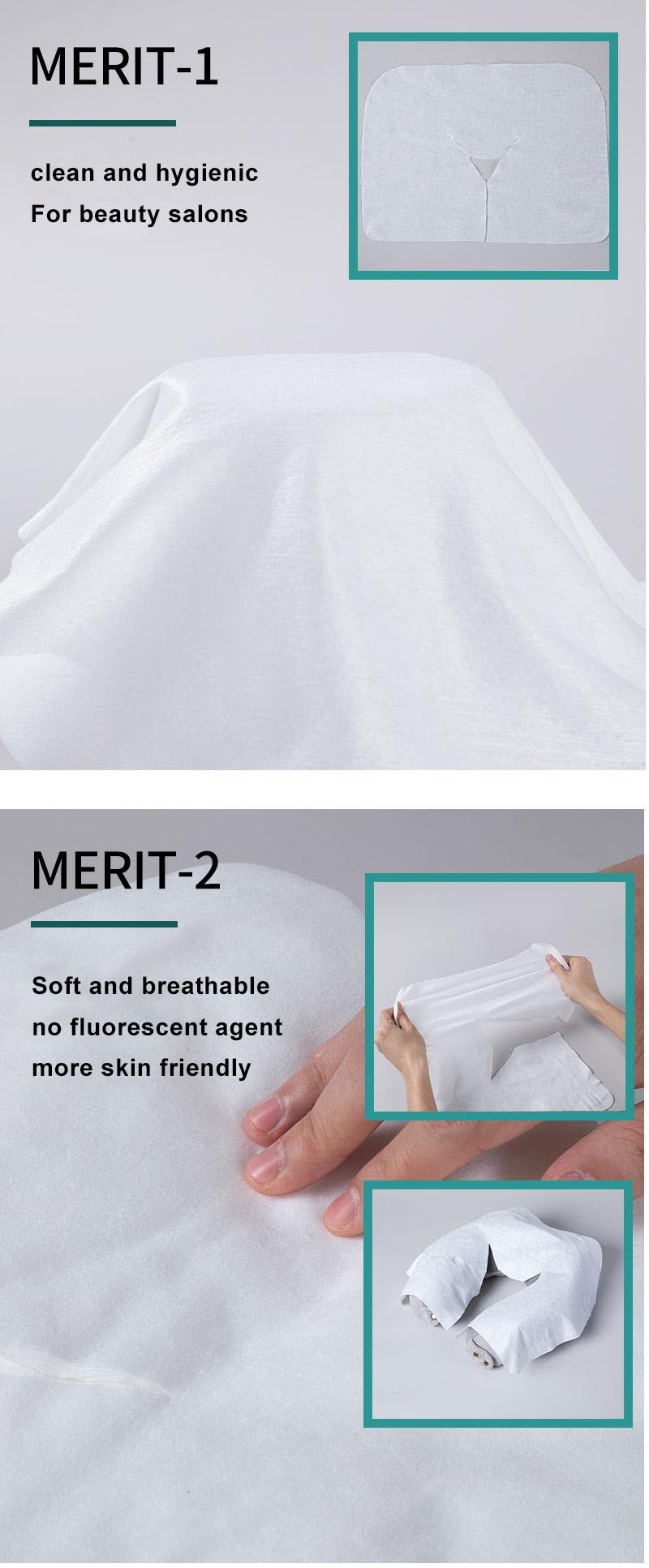 Disposable Massage Headrest Cover Face Rest Cradle Covers