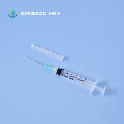 High Quality 3ml Disposable Syringe with Needle FDA CE &ISO in Stock