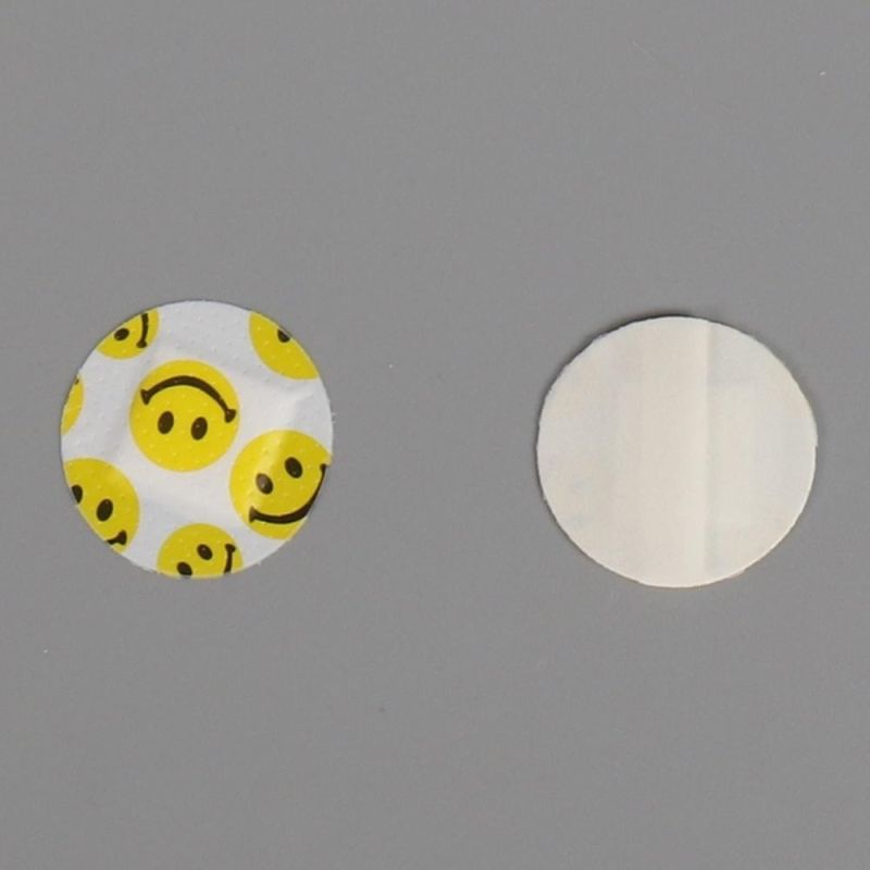 Dia 22mm Cartoon Breathable Waterproof Plastic PE Wound Dressing First Aid Round Plaster