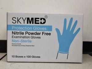 Skymed Disposable Nitrile Gloves Powder Free Examination Protective Gloves