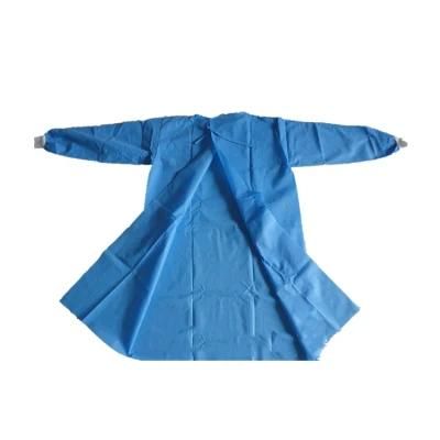 Breathable PP Non Woven Disposable Visitor Hospital Surgical Gown