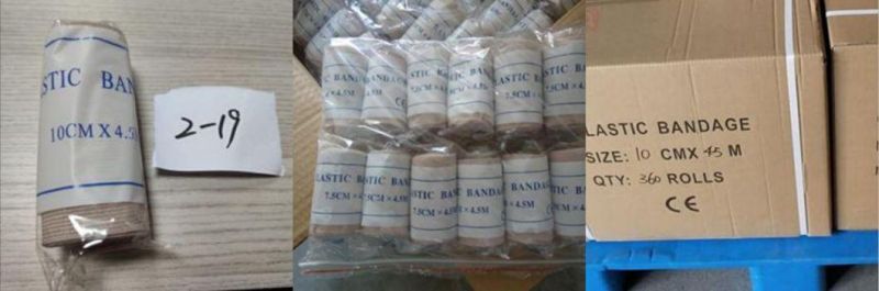 Mdr CE Approved Disposable Supply 90GSM Skin Color High Elastic Cotton Crepe Bandage Factory