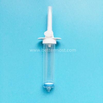 Disposable High Quality Medical IV Infusion Set Component Light Proof Drip Chamber with Filter System