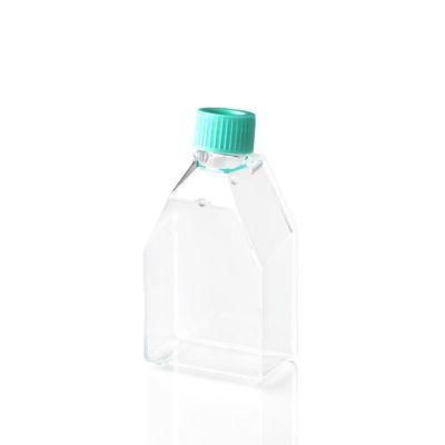 Storage Bottle Plastic Tissue Cell Culture Flask with Vent Cover
