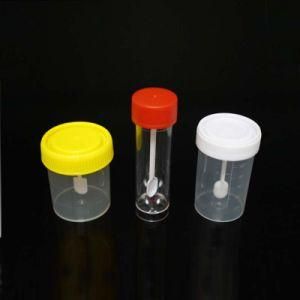 High Quality Disposable Sterile Plastic Sample Screw Cap Container Urine Stool Cups