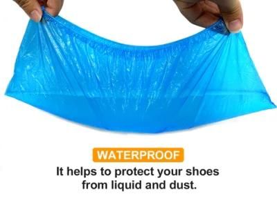 Shoe Covers Disposable 100 Pack (50 pairs) 15.7&prime;&prime; Hygienic Shoe Covers Waterproof Slip- Resistant Shoe Booties