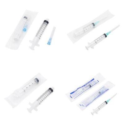 1ml 3 Ml 5ml 10ml 20ml 60ml Disposable Plastic Luer Lock Syringes with Needle