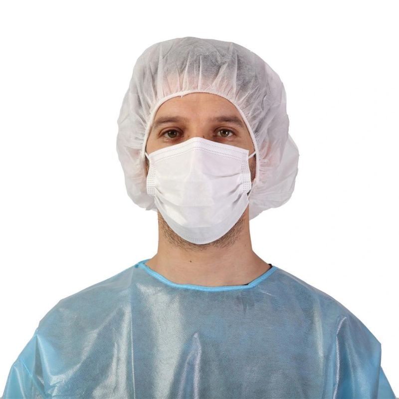Black 3-Layer Face Maskss Type Iir Disposable Surgical Face Mask En14683: 2019 99% Filtration Fluid Resistant Medical Mask