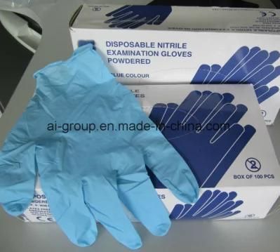 Cleanroom, Workshop Disposable Nitrile Examination Gloves Powder and Powder Free