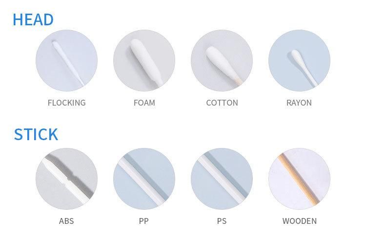 Fast Shipping Sampling Collector Nylon Flocked Nasal Swab