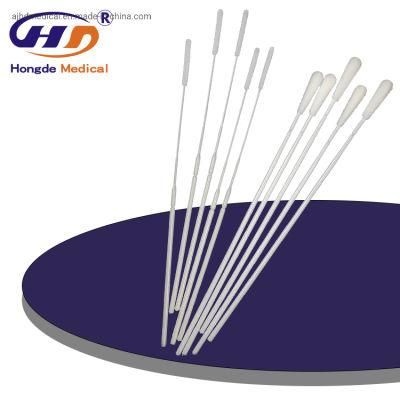 HD831 Disposable Swab Sterile Nasal Oral Flocked Swab for Sample Collection