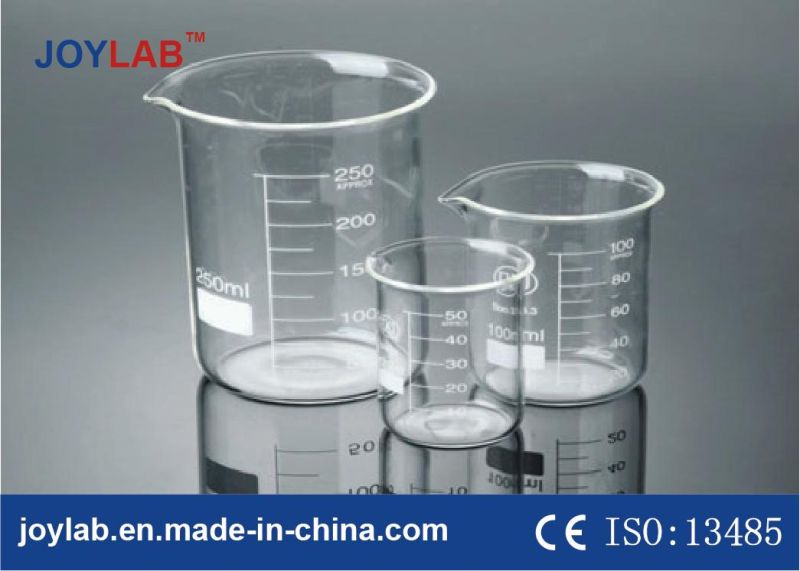 Beaker, Low Form with Spout, with Printed Graduations