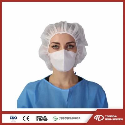 Disposable Non Woven SMS Medical Bouffant Doctor Cap Elastic Disposable Clip Cap Surgical Caps