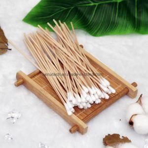 Disposable Medical Cotton Swabs, Dental Cotton Stick, Wood Cotton Tipped Applicators, Beauty and Healthcare Cotton Buds, 6 Inch Q-Tips