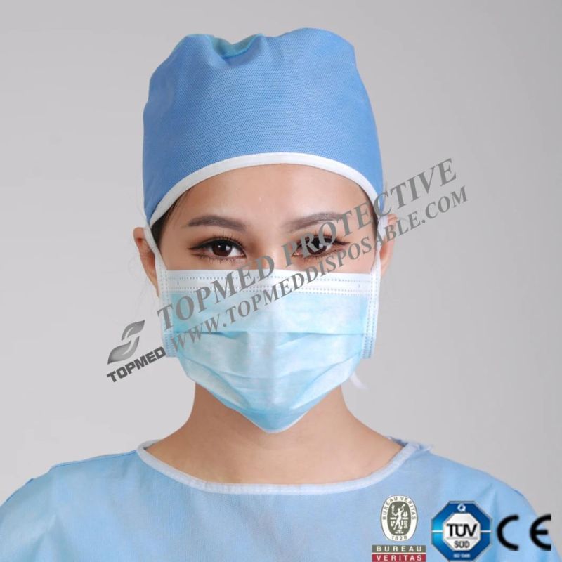 Non Woven 3 Layer Disposable Laboratory Face Mask with CE