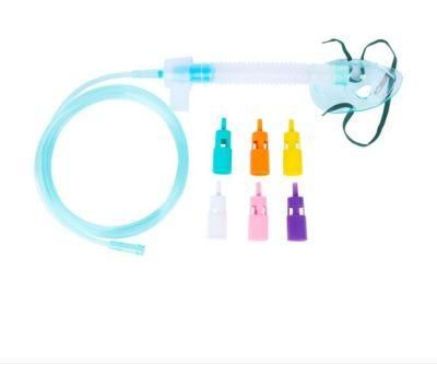 Disposable Adjustable Oxygen Venturi Oxygen Mask with 7 Diluters ISO13485 CE FDA
