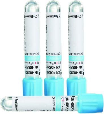 Blood Collection Tube, Sodium Citrate Tube, 9nc (3.8%) , Blue Cap with CE, ISO 13458-5.4ml
