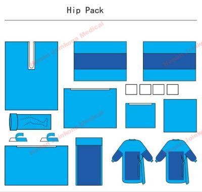 Factory Supply The Disposable CE and ISO Approved Medical Surgery Sterile Hip Surgical Pack / Hip Pack