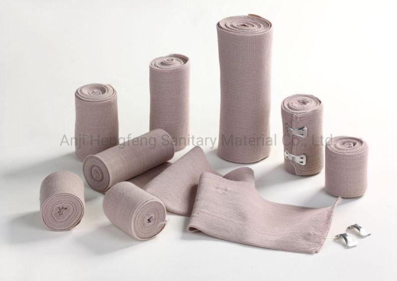 Medical Supplies High Compressed Natural Elastic Crep Bandage