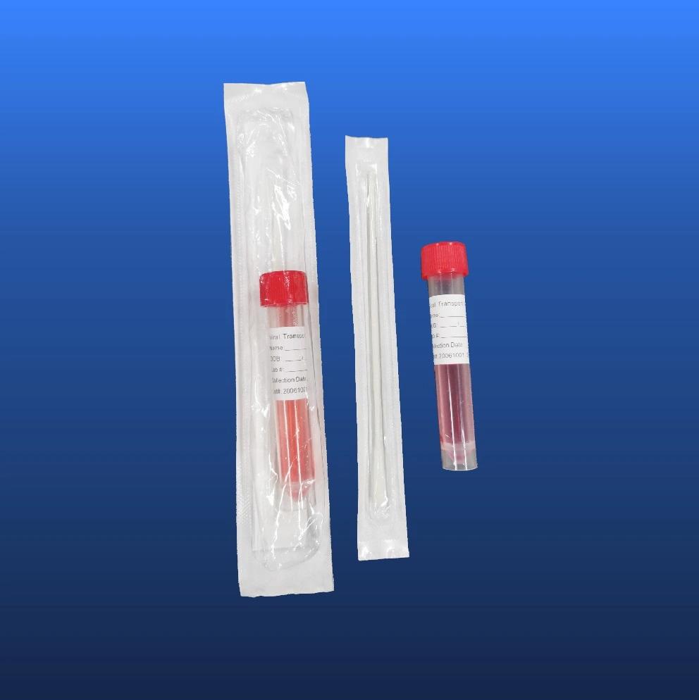 Disposable Virus Transport Medium Tube and Swab for Collection