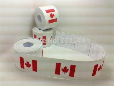 Cotton Adhesive Kinesio Tape with Cotton Material Canadain Flag Design