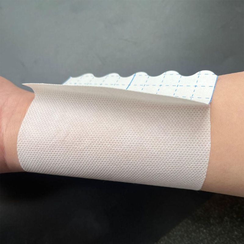 Hb Breathable Spunlace Non-Woven Tape -10cm*10m- Hypoallergenic Dressing or Wound Protection Fixed Tape