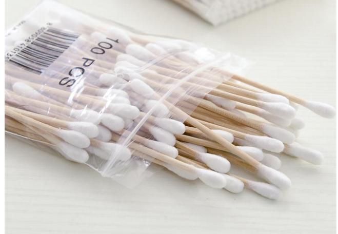 Manufacturer Cotton Tipped Applicator Sampling Swab Plastic Stick or Wooden Stick Single Head or Double Head Cotton Buds