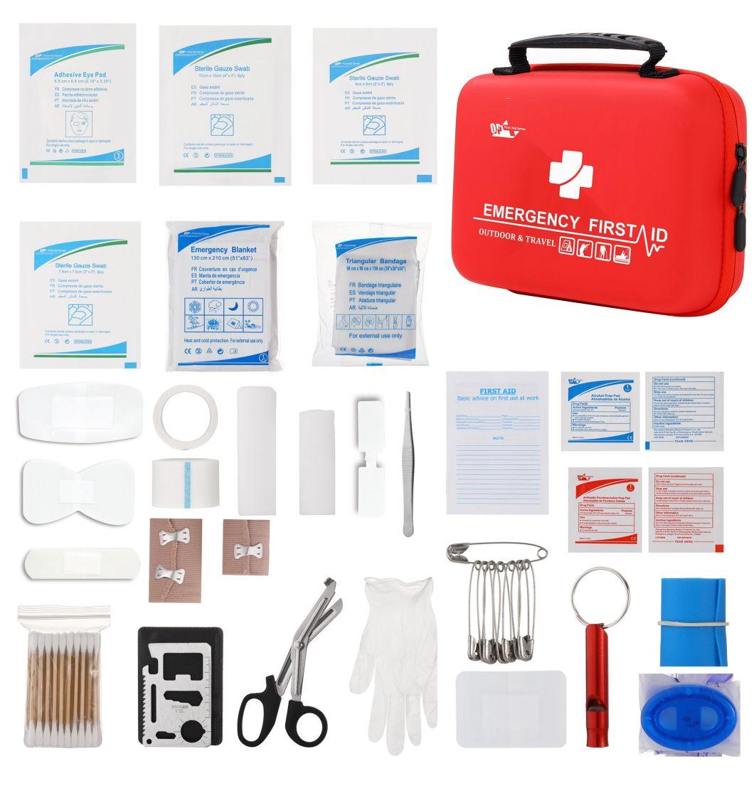 Hiking Travel Men & Women Durable Red First Aid Kit