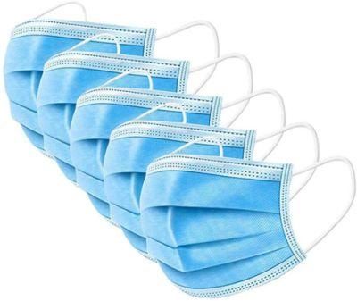 Surgical Musk 3 Ply Disposable Surgical Facemask 50PCS Medical Earloop Non Woven Nose Blue Masker 3 Ply Disposable Face Mask