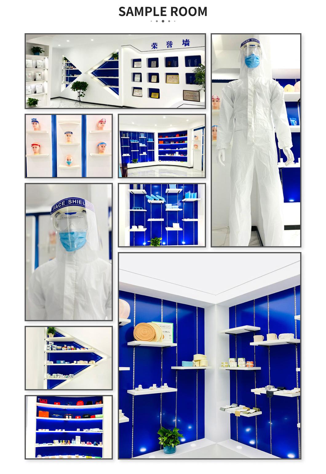 Mdr CE Approved Cotton Disposable Hemostasis Blue Line Dressing Cotton Crepe Bandage