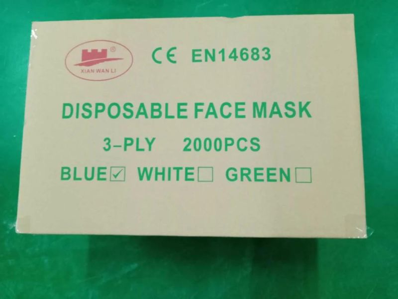 Disposable Medical Non-Woven Face Mask with Ear Loop