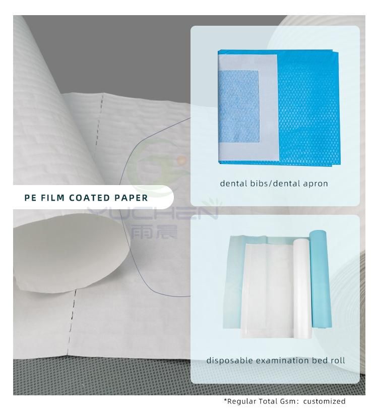 Examination Table Paper for Hospital Disposable Paper and PE Film Lamination