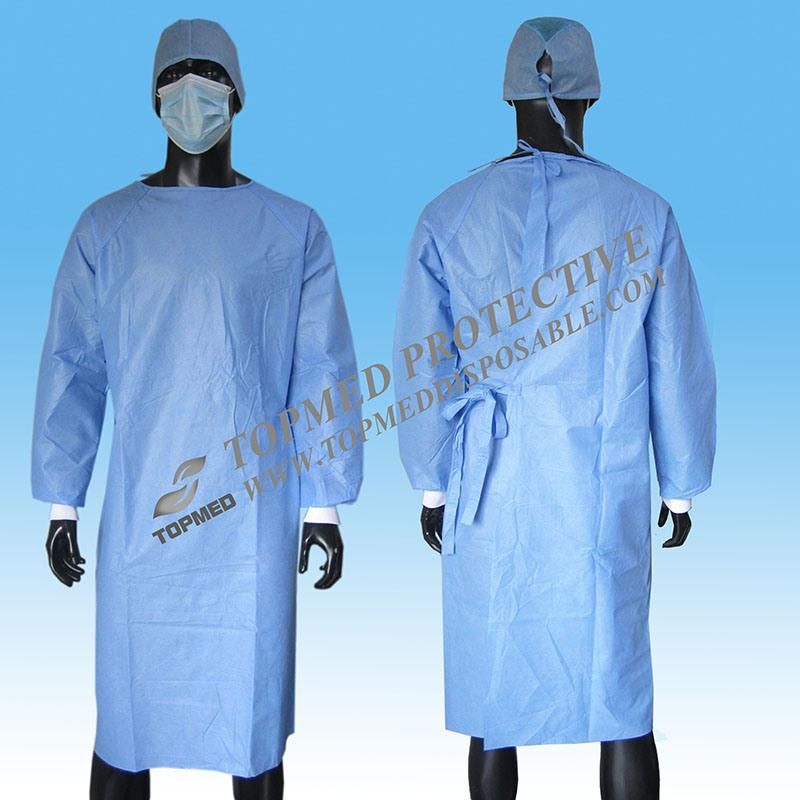 Isolation Hospital Medical Patient Disposable Surgical Gown