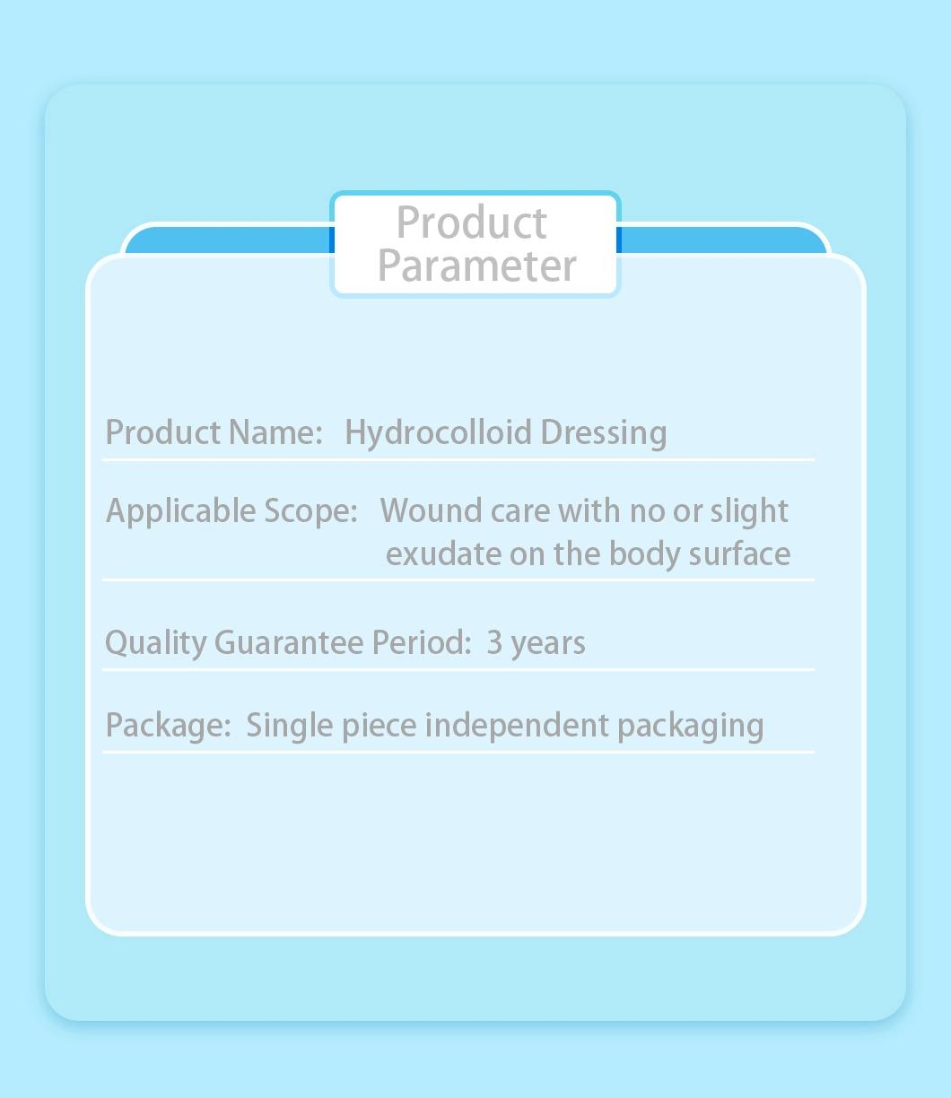 Medical Equipment Hydrocolloid Foam Dressing