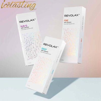 Best Quality Revolax 1ml Linked Cross Hyluronic Acid Dermal Fillers OEM Eye Chin Cheeks Face Care Anti Wrinkle Injectable