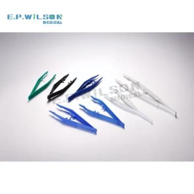 Factory Supply Hospital Medical Disposable Tweezers Sterile Plastic Dressing Forceps