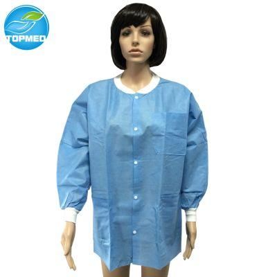 Disposable PP+PE Lab Coat, Waterproof Lab Gowns
