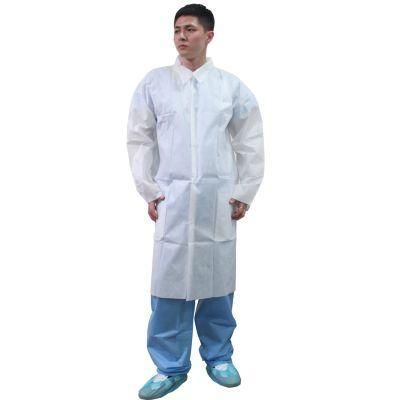Disposable Nonwoven PP Lab Coat Wholesale, Doctor Lab Coat
