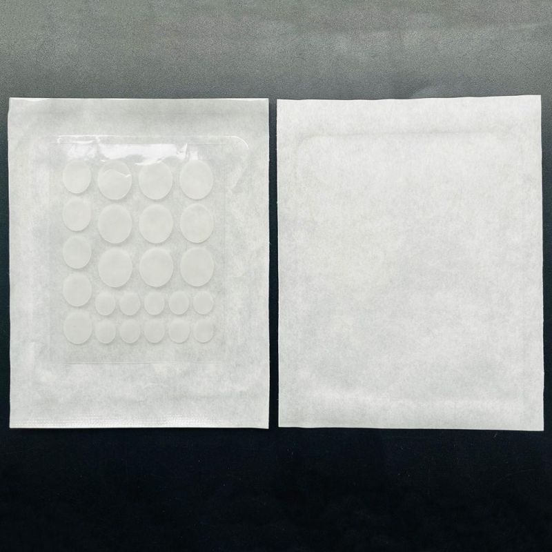 Hb 24-Tablet Red and White Bag Acne Patch - Absorption Concentrate Pack, Hydrocolloid, Invisibility, Comprehensive Skin Treatment, Facial Repair
