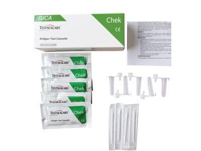 Nasal Swab Medical Rapid Test for Antigen Diagnostic Test Kits for 19 with CE Certificate 5PCS/Box