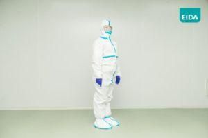 Full Body Protective Non-Woven Clothing Dustproof Purification Fabric Isolated Clothing Disposable Protective Clothing