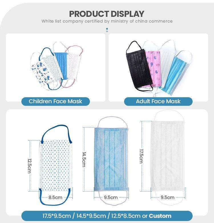 Disposable Surgical 3 Ply Non Woven Fabric Surgical Face Mask Manufacture