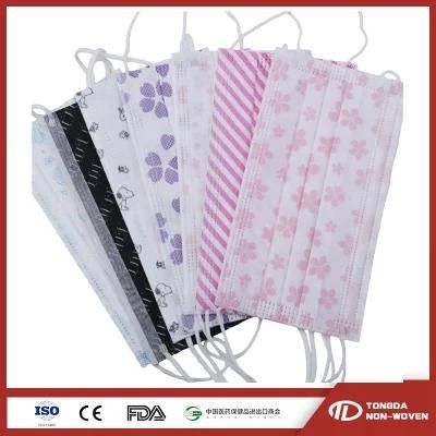 Factory Wholesale 3ply Red Disposable Rainbow Variety Colour Face Mask