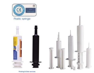 Medical Instrument Plastic Veterinary Syringe Disposable GMP Standard Production Ce