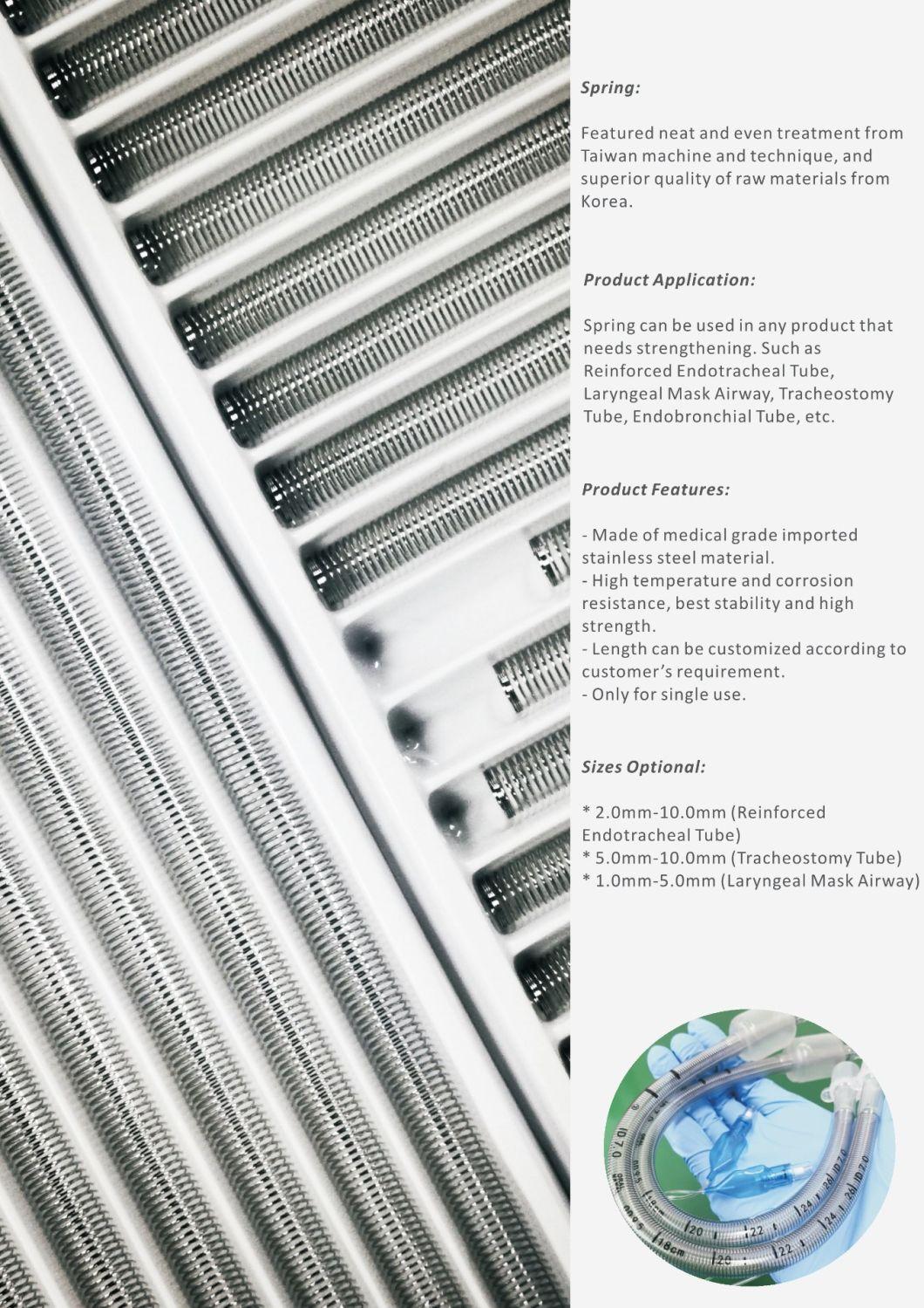 Spring for Reinforced Endotracheal Tube or Check Valve